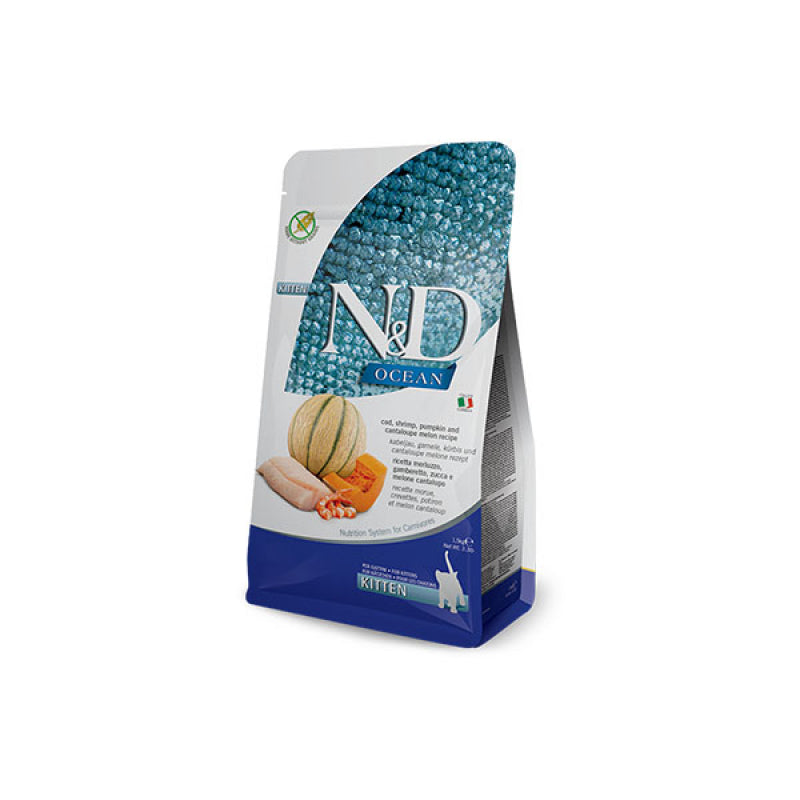 Farmina N&D Ocean Bacalao y Calabaza Gato Kitten - Pienso seco para gatos