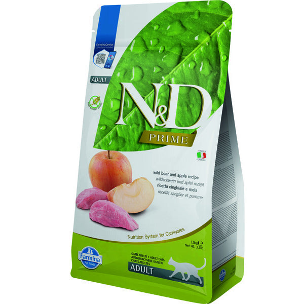 Farmina N&D Prime Jabalí y Manzana Gato - Pienso seco para gatos