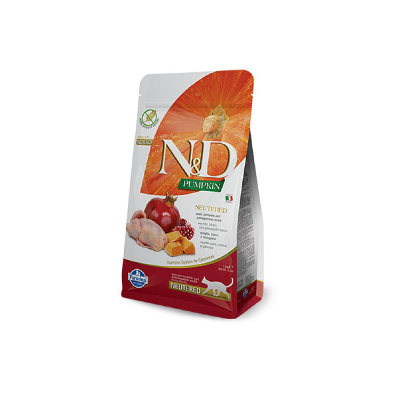 Farmina N&D Pumpkin Codorniz Gato Esterilizado - Pienso seco para gatos