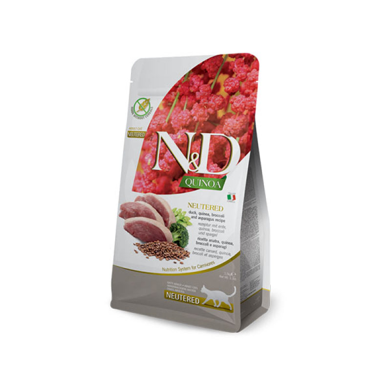 Farmina N&D Quinoa Pato Gato Esterilizado - Pienso seco para gatos