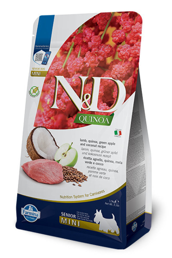 Farmina N&D Quinoa Cordero Perro Senior (Mini) - Pienso seco para perros