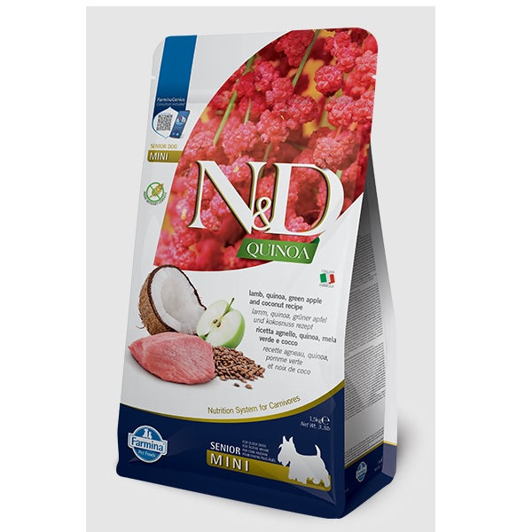 Farmina N&D Quinoa Cordero Perro Senior (Mini) - Pienso seco para perros