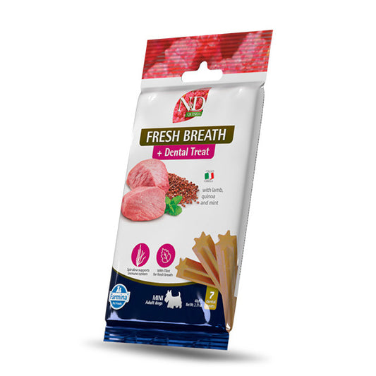 Farmina N&D Quinoa Frescor del aliento Perro Snack (Mini) - Snack funcional para perros