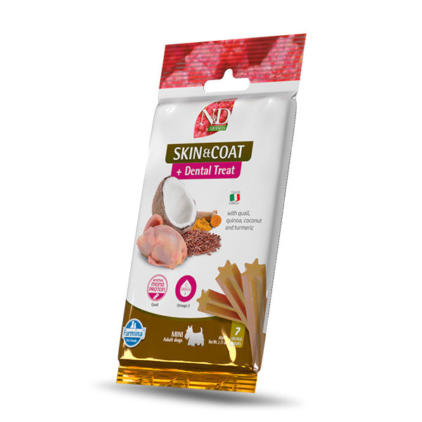 Farmina N&D Quinoa Codorniz Perro Snack (Mini) - Snack funcional para perros