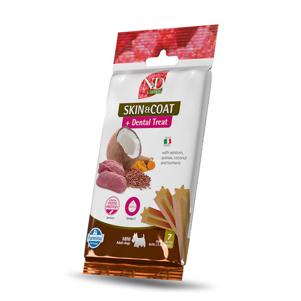 Farmina N&D Quinoa Venado Perro Snack (Mini) - Snack funcional para perros