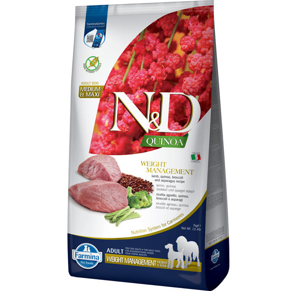 Farmina N&D Quinoa Control de peso Perro (Mediana/Grande) - Pienso seco para perros