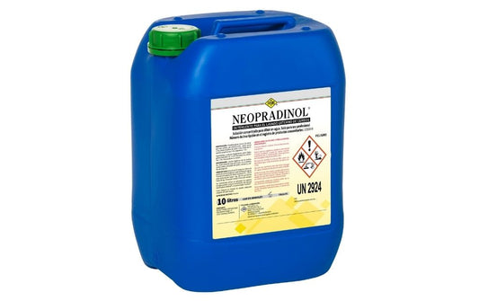 Bidón de Neopradinol 10 litros, desinfectante para instalaciones ganaderas