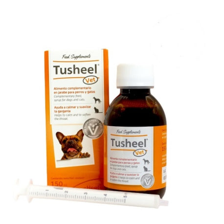 Tusheel Vet 150ml jarabe, complemento para la tos en perros y gatos