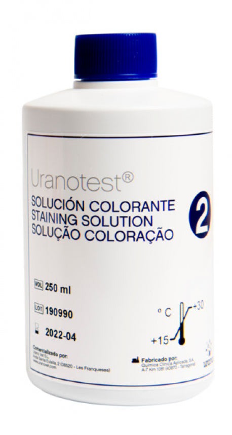 Uranotest Solución Colorante 2 Azul 250ml