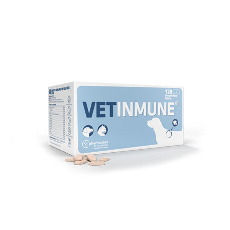 Vetinmune 120 comprimidos, sistema inmunitario perros y gatos