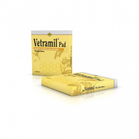 Vetramil Pad 5 Apósitos 10x10 cm